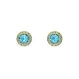 Ted Baker Soletia Yellow Gold Coloured Sparkle Crystal Stud Earrings