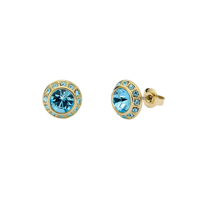 Ted Baker Soletia Yellow Gold Coloured Sparkle Crystal Stud Earrings