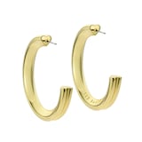 Ted Baker Yellow Gold Coloured Hisla Hidden Heart Large Hoop Earrings