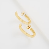 Ted Baker Yellow Gold Coloured Hisla Hidden Heart Large Hoop Earrings
