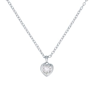 Ted Baker White Gold Coloured Hannela Crystal Heart Necklace