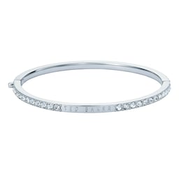 37241021 - White Gold Coloured Claudia Classic Crystal Cubic Zirconia Bangle