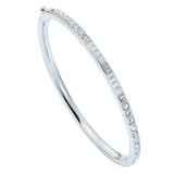 Ted Baker White Gold Coloured Claudia Classic Crystal Cubic Zirconia Bangle