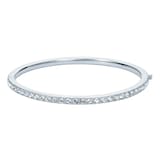 Ted Baker White Gold Coloured Claudia Classic Crystal Cubic Zirconia Bangle
