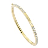 Ted Baker Yellow Gold Coloured Claudia Classic Crystal Cubic Zirconia Bangle