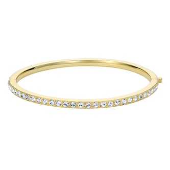 Ted Baker Yellow Gold Coloured Claudia Classic Crystal Cubic Zirconia Bangle Ted Baker Yellow Gold Coloured Claudia Classic Crystal Cubic Zirconia Bangle
