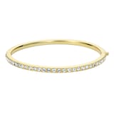 Ted Baker Yellow Gold Coloured Claudia Classic Crystal Cubic Zirconia Bangle