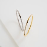 Ted Baker Yellow Gold Coloured Claudia Classic Crystal Cubic Zirconia Bangle