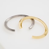 Ted Baker White Gold Coloured Hina Hidden Heart Bangle