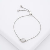Ted Baker White Gold Coloured Soleta Cubic Zirconia Bracelet