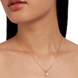 Ted Baker Yellow Gold Coloured Soltell Cubic Zirconia Pendant Necklace