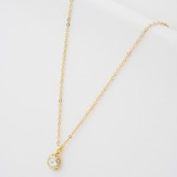 Ted Baker Yellow Gold Coloured Soltell Cubic Zirconia Pendant Necklace