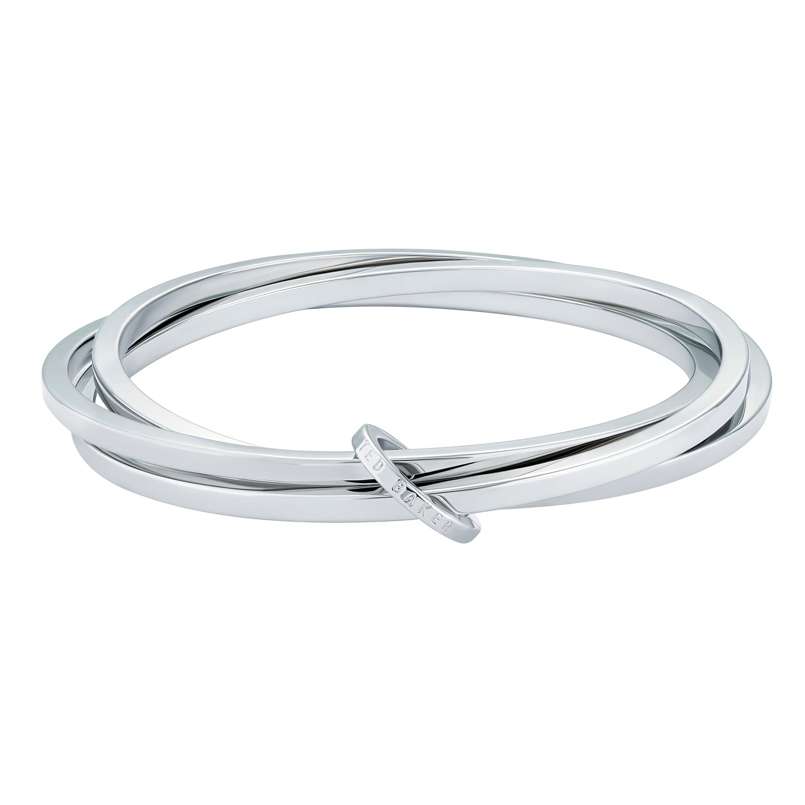 Ted Baker White Gold Coloured Huulia Interlocking Link Bangle Ted Baker White Gold Coloured Huulia Interlocking Link Bangle