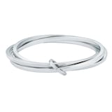 Ted Baker White Gold Coloured Huulia Interlocking Link Bangle