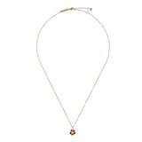 Ted Baker Yellow Gold Coloured Painted Flower Cubic Zirconia Pendant Necklace