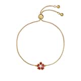 Ted Baker Yellow Gold Coloured Petial Painted Flower Cubic Zirconia Bracelet