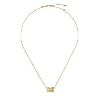 Ted Baker Yellow Gold Coloured Romie Crystal Roll Pendant Necklace Ted Baker Yellow Gold Coloured Romie Crystal Roll Pendant Necklace