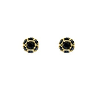 Ted Baker Yellow Gold Coloured Gemme Black Crystal Stud Earrings Ted Baker Yellow Gold Coloured Gemme Black Crystal Stud Earrings