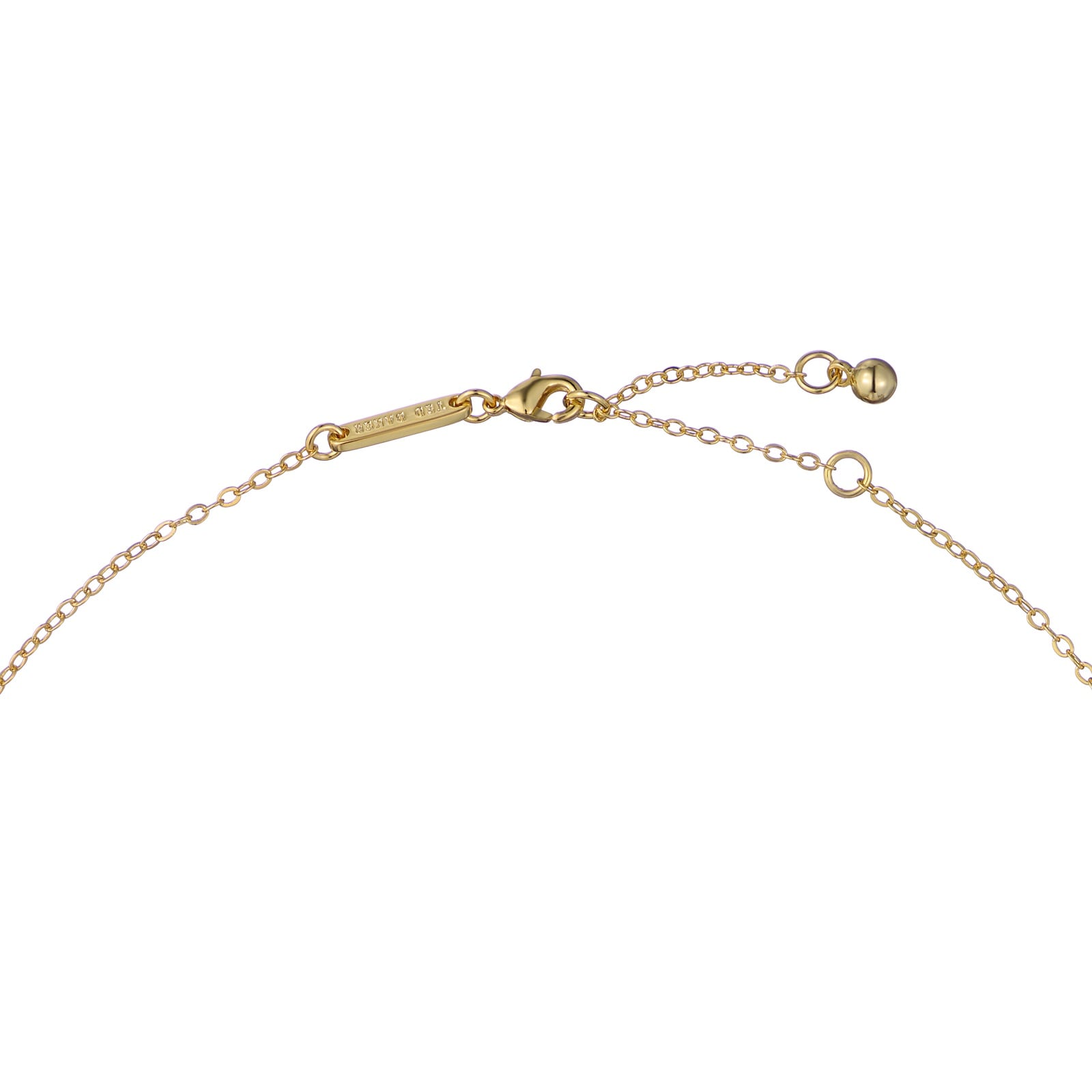 Ted Baker Yellow Gold Coloured Devina Deco Groove Pendant Necklace