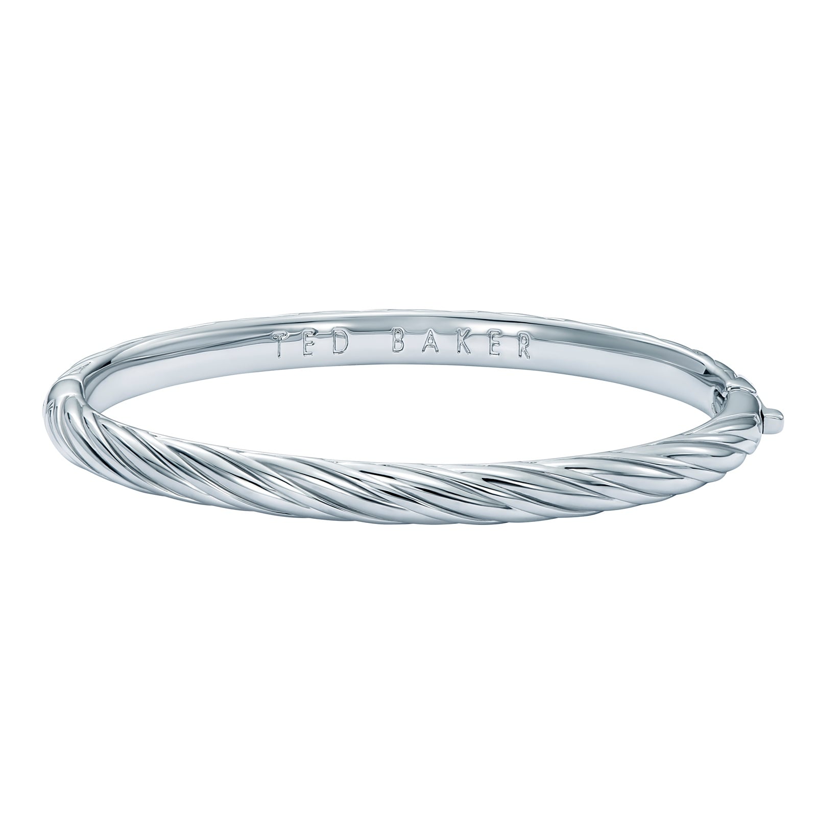 Ted Baker White Gold Coloured Melissa Twisted Bangle
