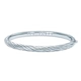 Ted Baker White Gold Coloured Melissa Twisted Bangle