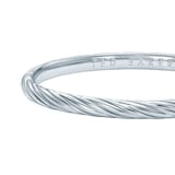 Ted Baker White Gold Coloured Melissa Twisted Bangle
