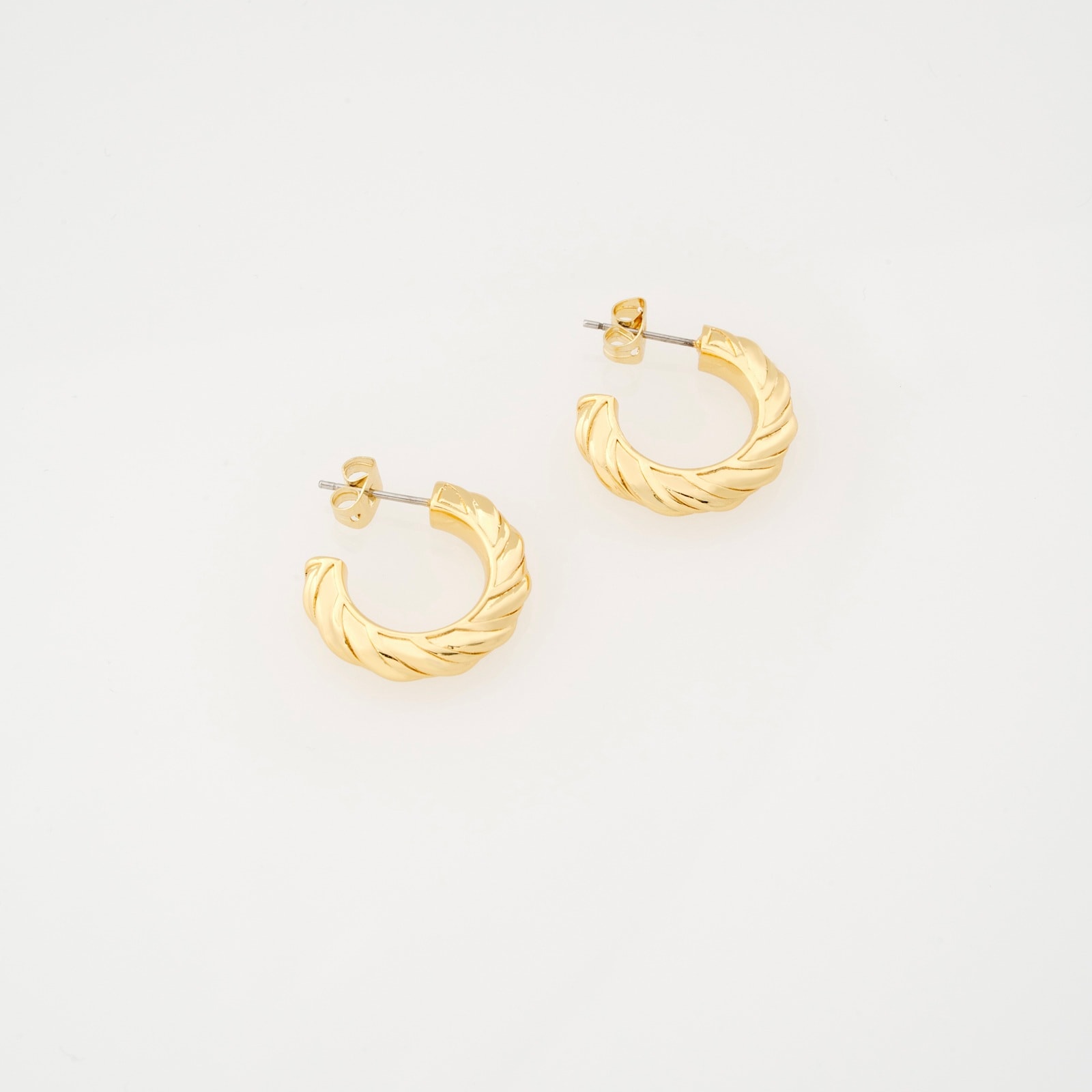 Ted Baker Yellow Gold Coloured Melanie Twisted Hoop Earrings Ted Baker Yellow Gold Coloured Melanie Twisted Hoop Earrings