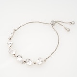 Ted Baker White Gold Coloured Juliet Crystal Chain Bracelet