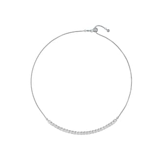 Ted Baker White Gold Coloured Melrose Crystal Necklace