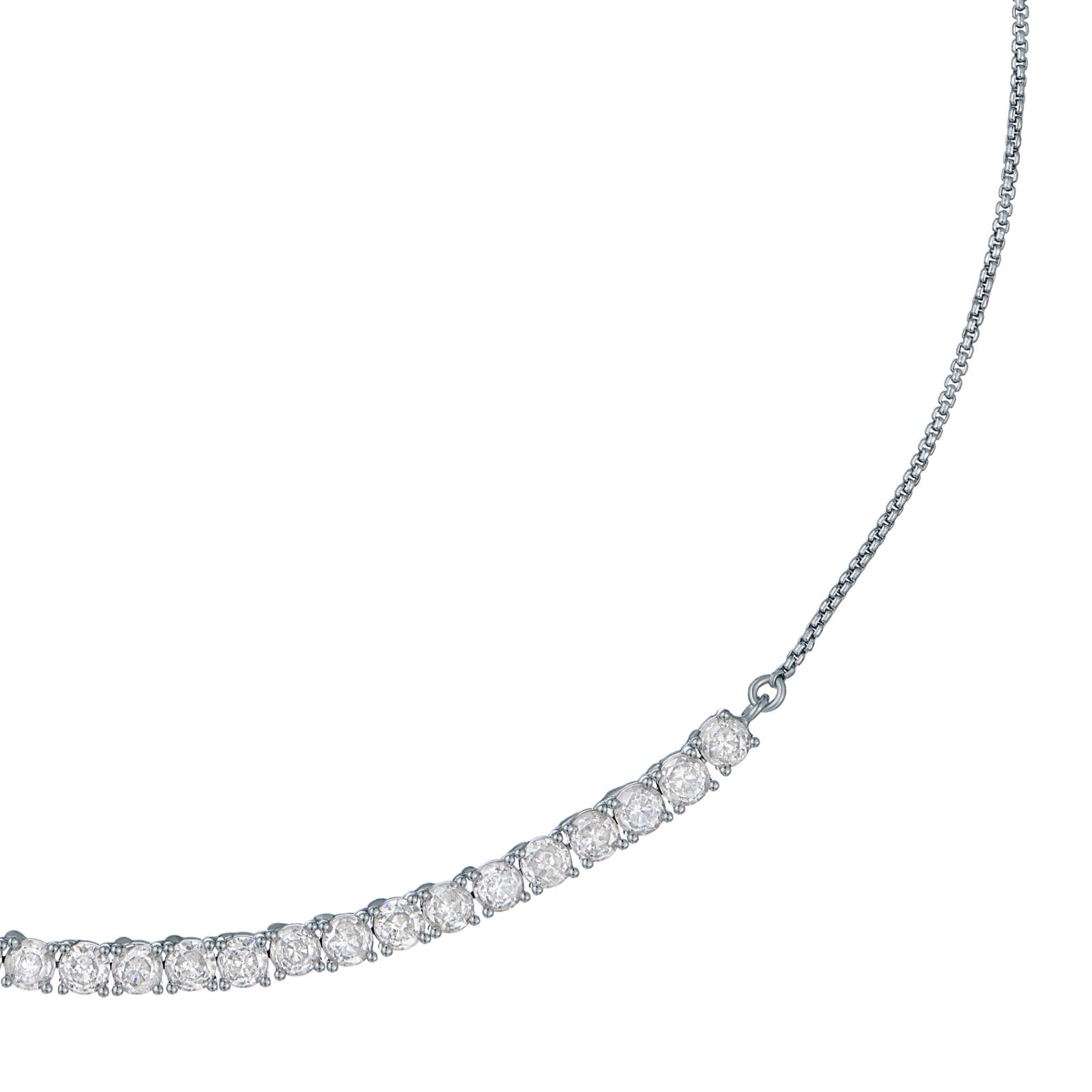 Ted Baker White Gold Coloured Melrose Crystal Necklace Ted Baker White Gold Coloured Melrose Crystal Necklace