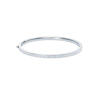 Ted Baker White Gold Coloured Chrishell Classic Bangle Ted Baker White Gold Coloured Chrishell Classic Bangle