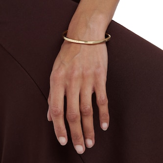 Ted Baker Yellow Gold Coloured Chrishell Classic Bangle Ted Baker Yellow Gold Coloured Chrishell Classic Bangle