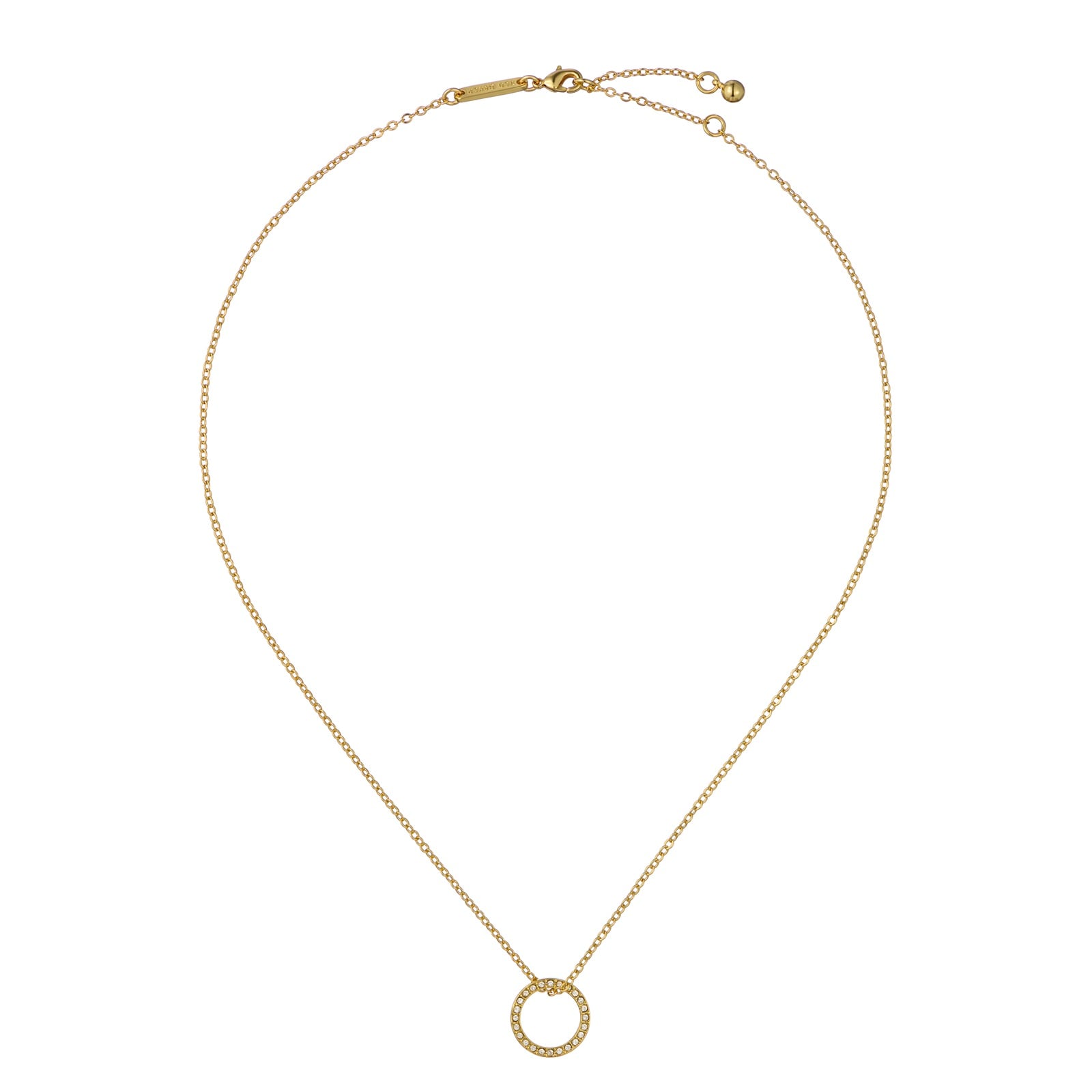 Ted Baker Yellow Gold Coloured Heri Crystal Hoop Pendant Necklace Ted Baker Yellow Gold Coloured Heri Crystal Hoop Pendant Necklace