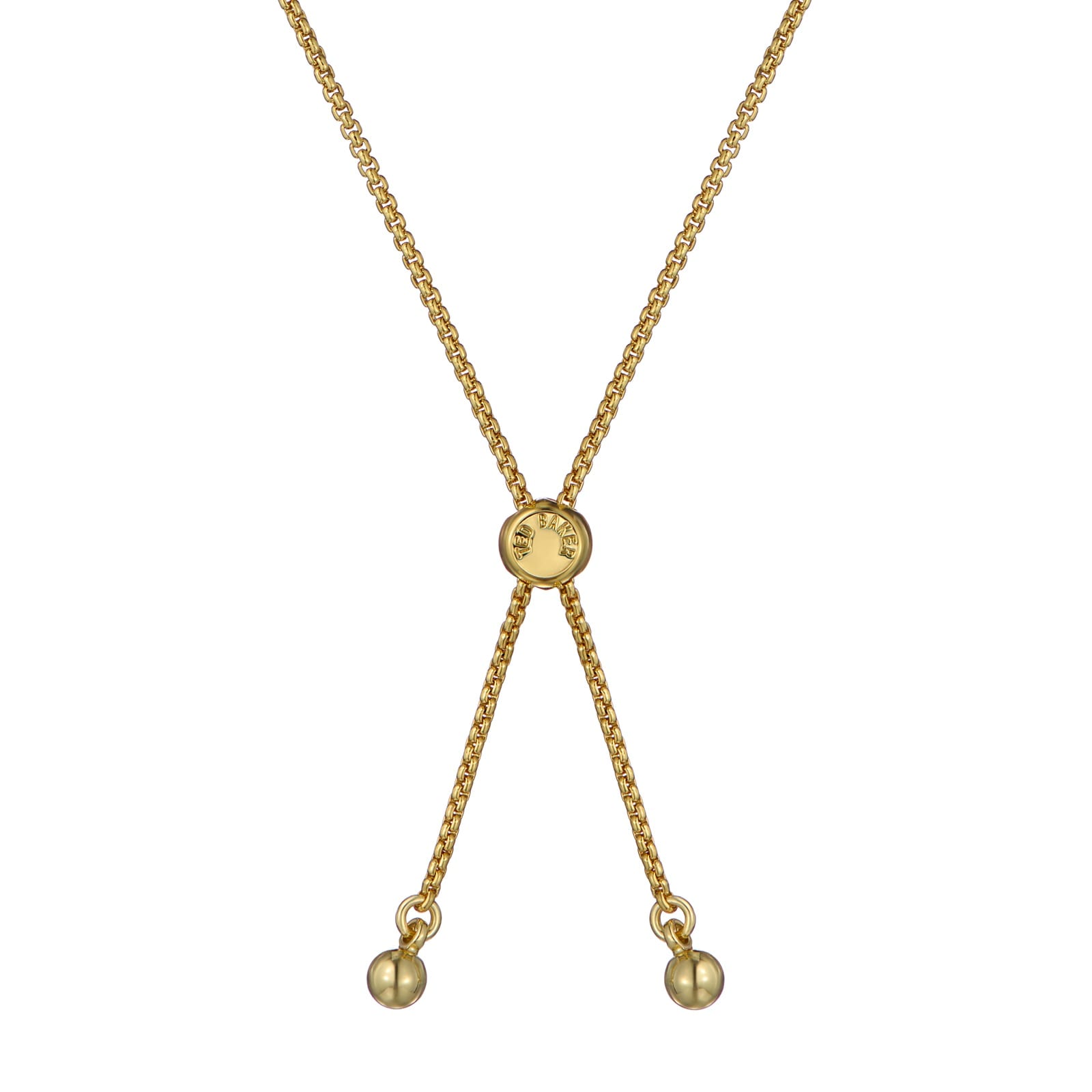 Ted Baker Yellow Gold Coloured Heri Crystal Hoop Bracelet