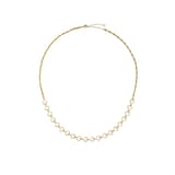 Ted Baker Yellow Gold Coloured Hazel White Enamel Heart Necklace