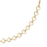 Ted Baker Yellow Gold Coloured Hazel White Enamel Heart Necklace
