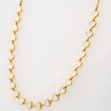 Ted Baker Yellow Gold Coloured Hazel White Enamel Heart Necklace