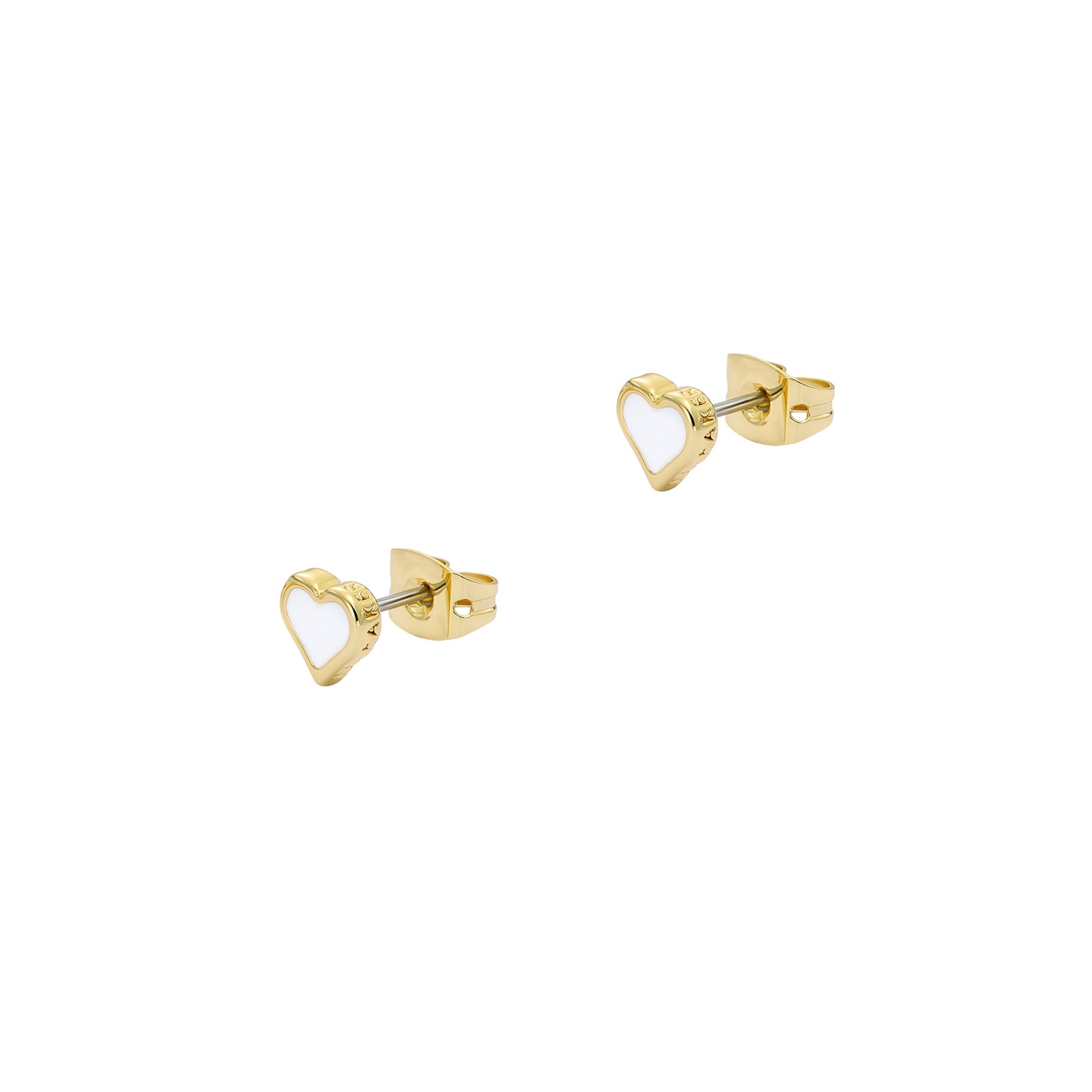Ted Baker Yellow Gold Coloured Hailey White Enamel Heart Stud Earrings Ted Baker Yellow Gold Coloured Hailey White Enamel Heart Stud Earrings