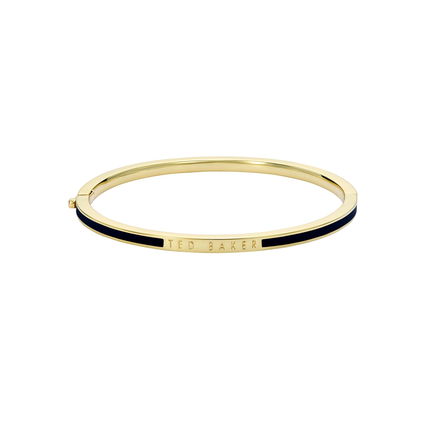 Ted Baker Yellow Gold Coloured RoleyB Black Enamel Bangle Ted Baker Yellow Gold Coloured RoleyB Black Enamel Bangle