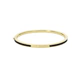 Ted Baker Yellow Gold Coloured RoleyB Black Enamel Bangle