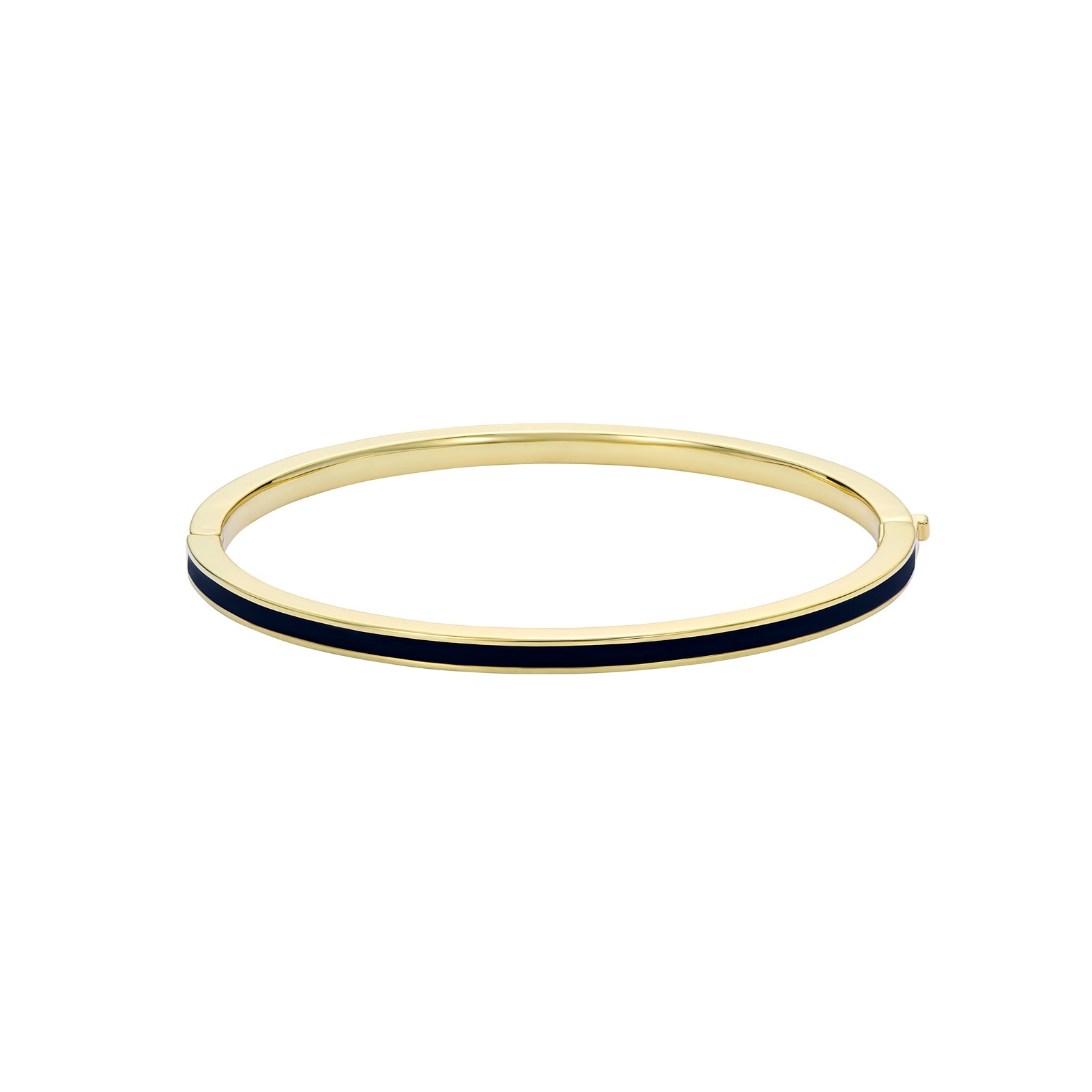Ted Baker Yellow Gold Coloured RoleyB Black Enamel Bangle Ted Baker Yellow Gold Coloured RoleyB Black Enamel Bangle