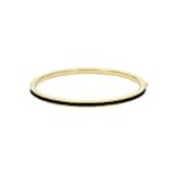 Ted Baker Yellow Gold Coloured RoleyB Black Enamel Bangle