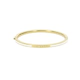 Ted Baker Yellow Gold Coloured RoleyW White Enamel Bangle