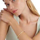 Ted Baker Yellow Gold Coloured RoleyW White Enamel Bangle