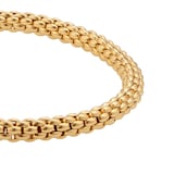 FOPE 18ct Yellow Gold Solo Flex'it 0.10ct Diamond Bracelet