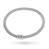 FOPE 18ct White Gold Solo Flex'It 0.30ct Diamond Bracelet