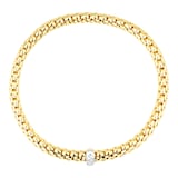 FOPE 18ct Yellow Gold Vendome Flex'It Diamond Bracelet