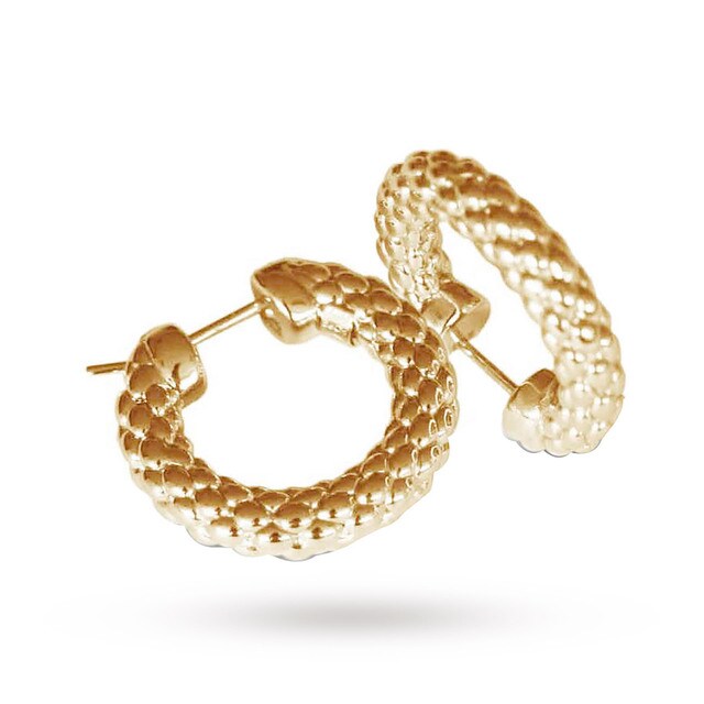 FOPE 18ct Yellow Gold Luci Hoops