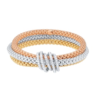 FOPE 18ct Three Colour Solo Mialuce Flex'It 1.20ct Diamond Bracelet FOPE 18ct Three Colour Solo Mialuce Flex'It 1.20ct Diamond Bracelet