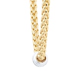 FOPE 18ct Yellow Gold Solo 0.17ct Diamond Necklace
